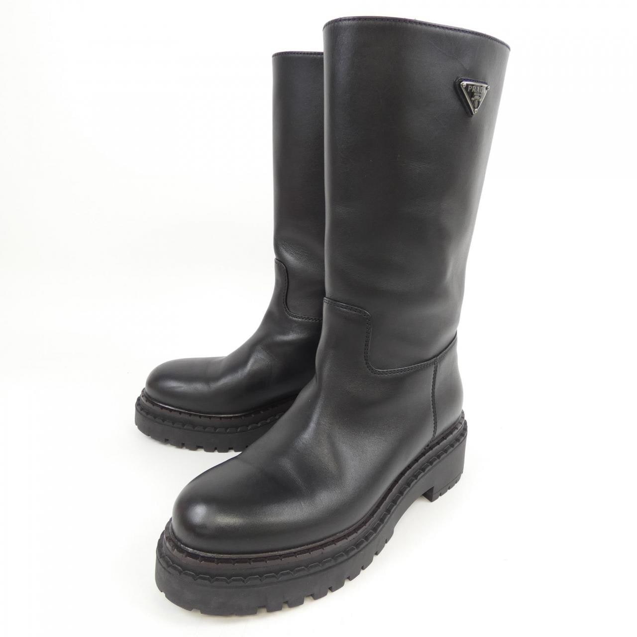 プラダ PRADA トライアングルロゴ 1U635N ロングブーツ