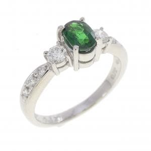 PT900 グリーンガーネット リング 0.52CT