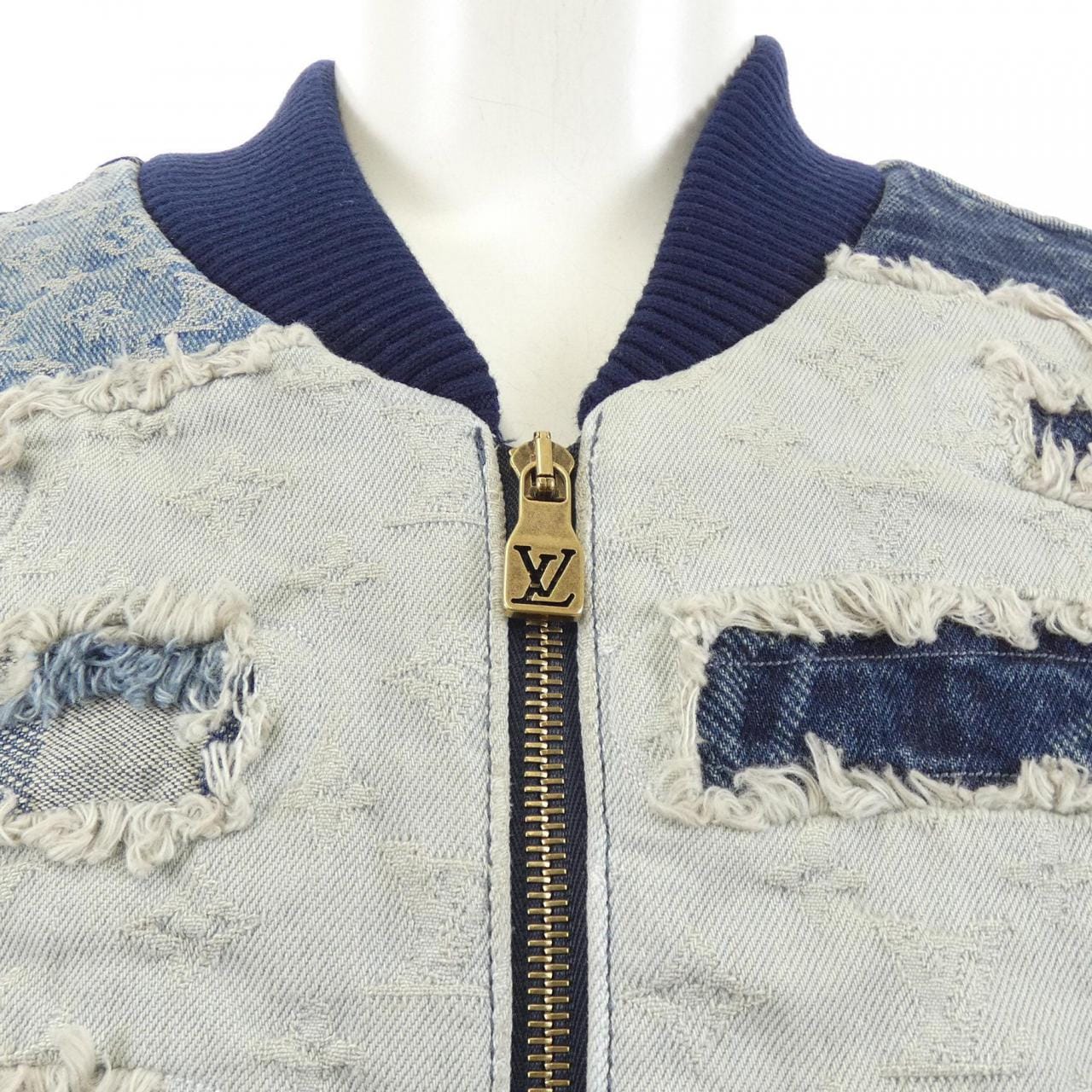 ルイヴィトン LOUIS VUITTON NIGO パッチワークデニム ボンバージャケット HTA82WYTG デニムジャケット