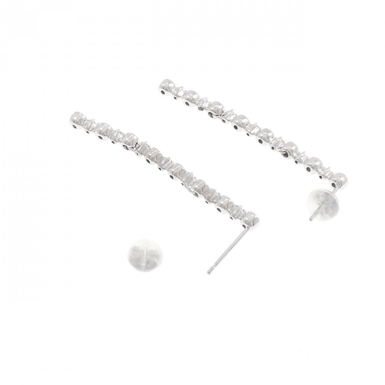K18WG ダイヤモンド ピアス 0.24CT