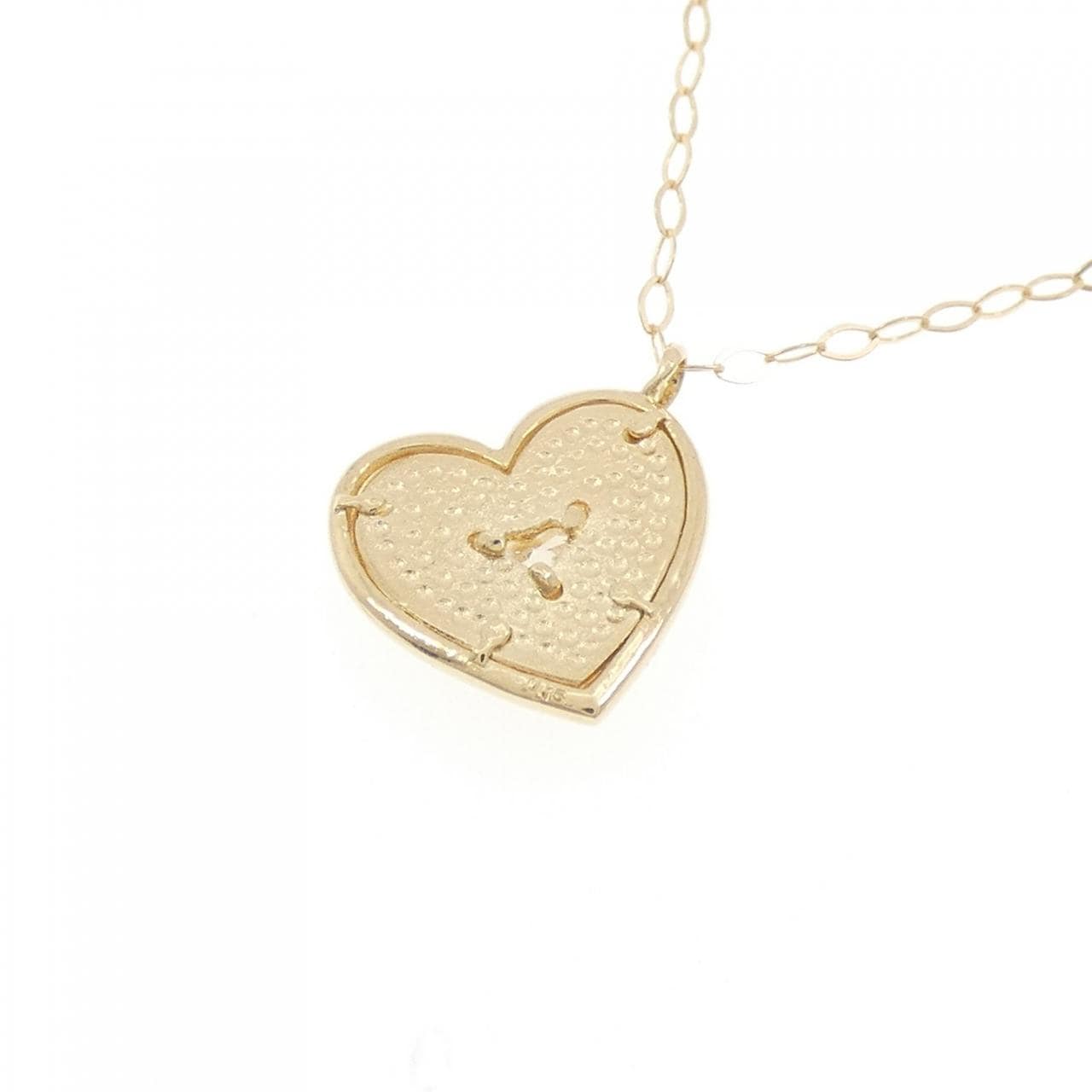 K18YG ハート ダイヤモンド ネックレス 0.15CT