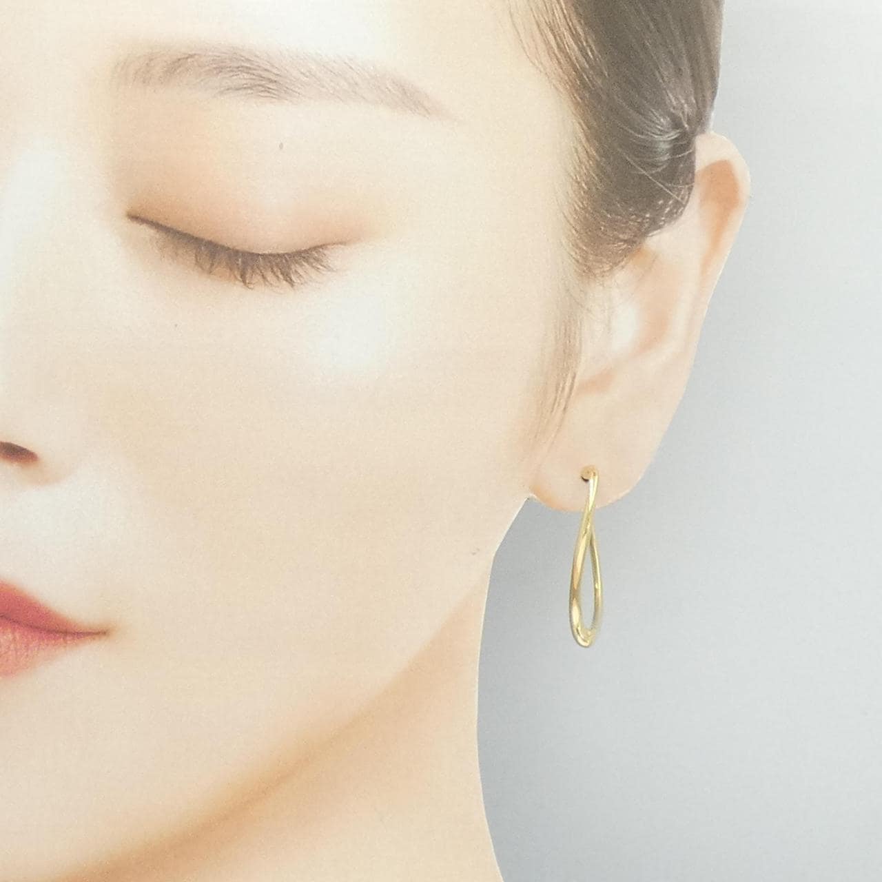 ティファニー オープンハート フープ ピアス