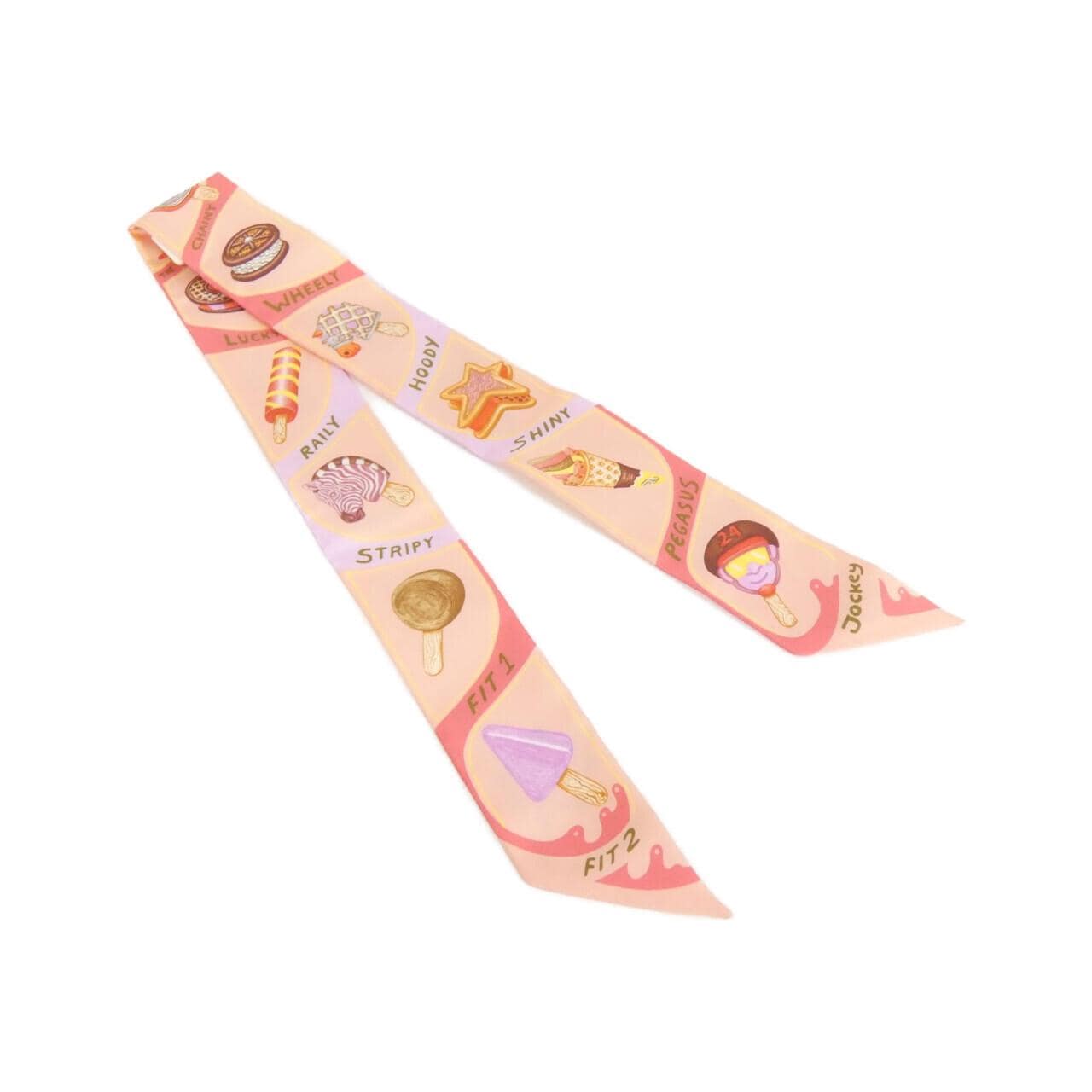 エルメス FUNNY ICE CREME ツイリー 064109S スカーフ