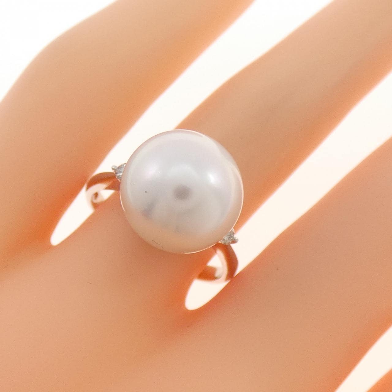 PT900 白蝶パール リング 12mm