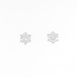 【リメイク】PT/ST ダイヤモンド ピアス 0.702CT 0.710CT F-G SI1-2 EXT