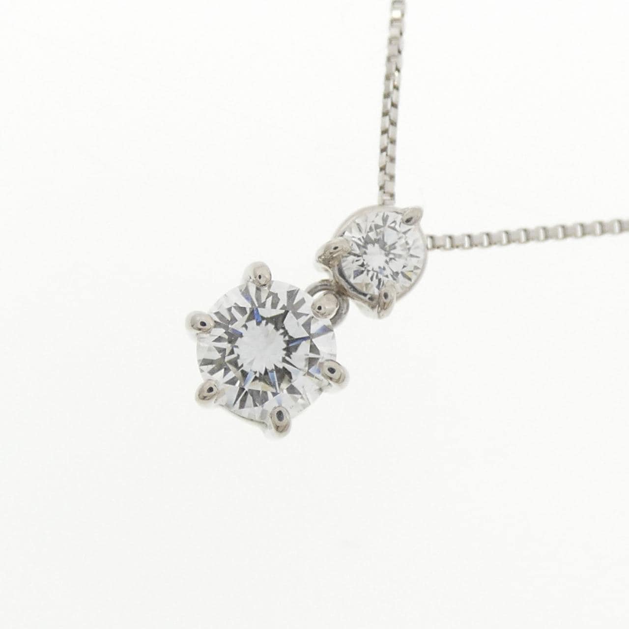 PT900/PT850 ダイヤモンド ネックレス 0.333CT G SI1 VG