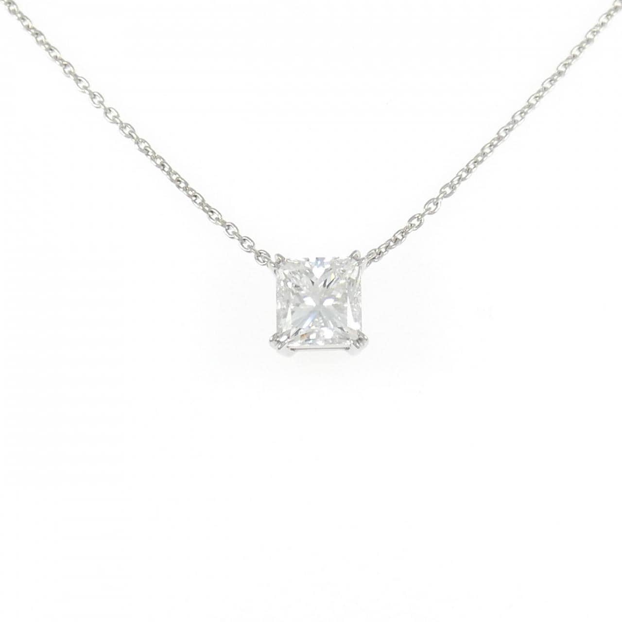 PT900/PT850 ダイヤモンド ネックレス 2.038CT D VVS1 ファンシーカット