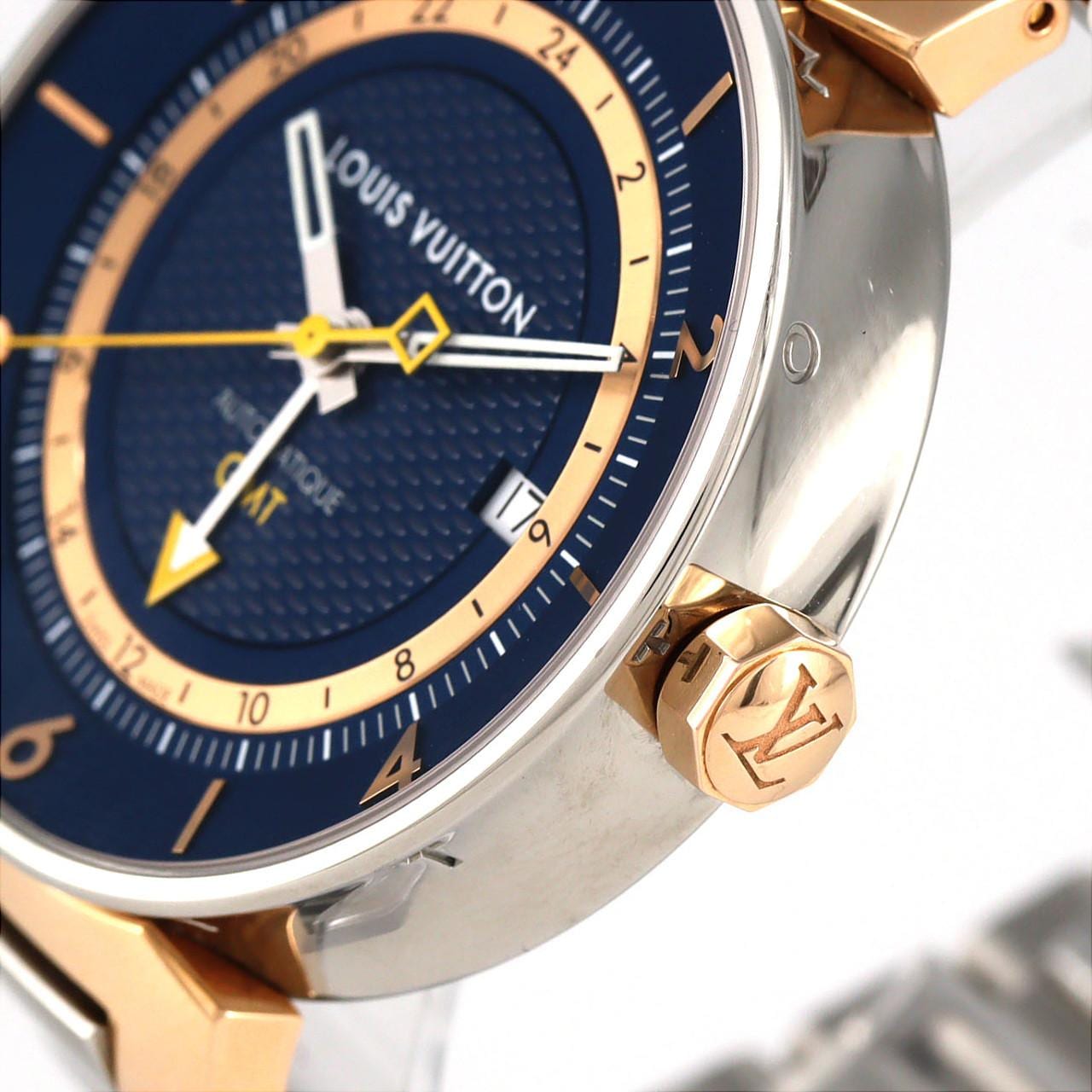 ルイヴィトン タンブールムーンGMT QA028 SSxPG 自動巻