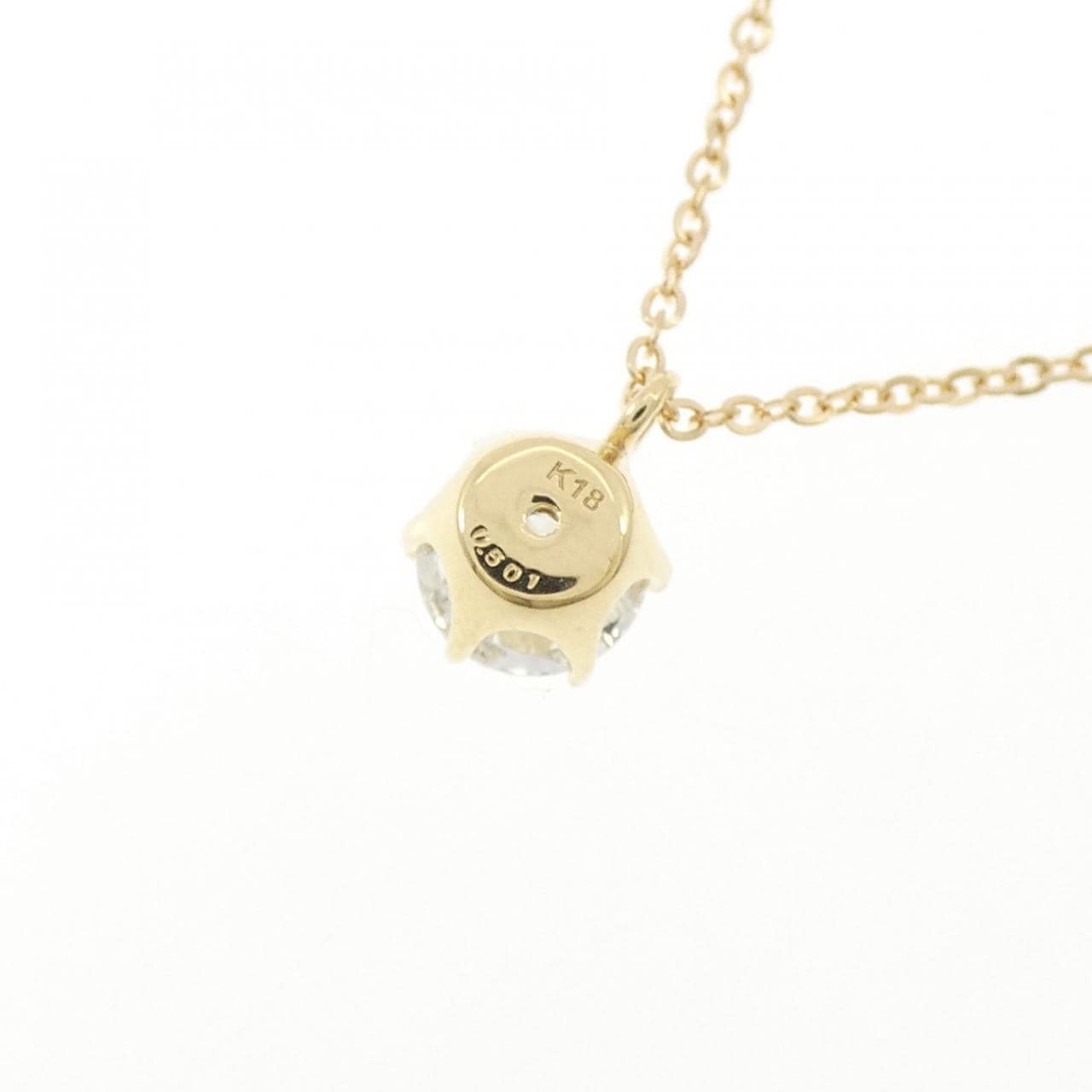 K18YG ダイヤモンド ネックレス 0.501CT G SI2 VG