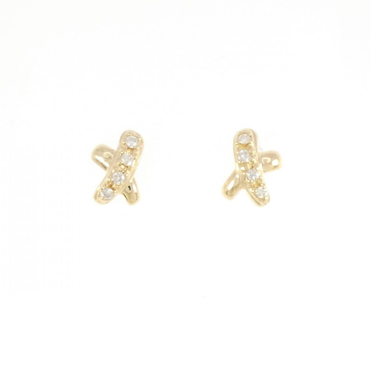 K18YG ダイヤモンド ピアス 0.10CT