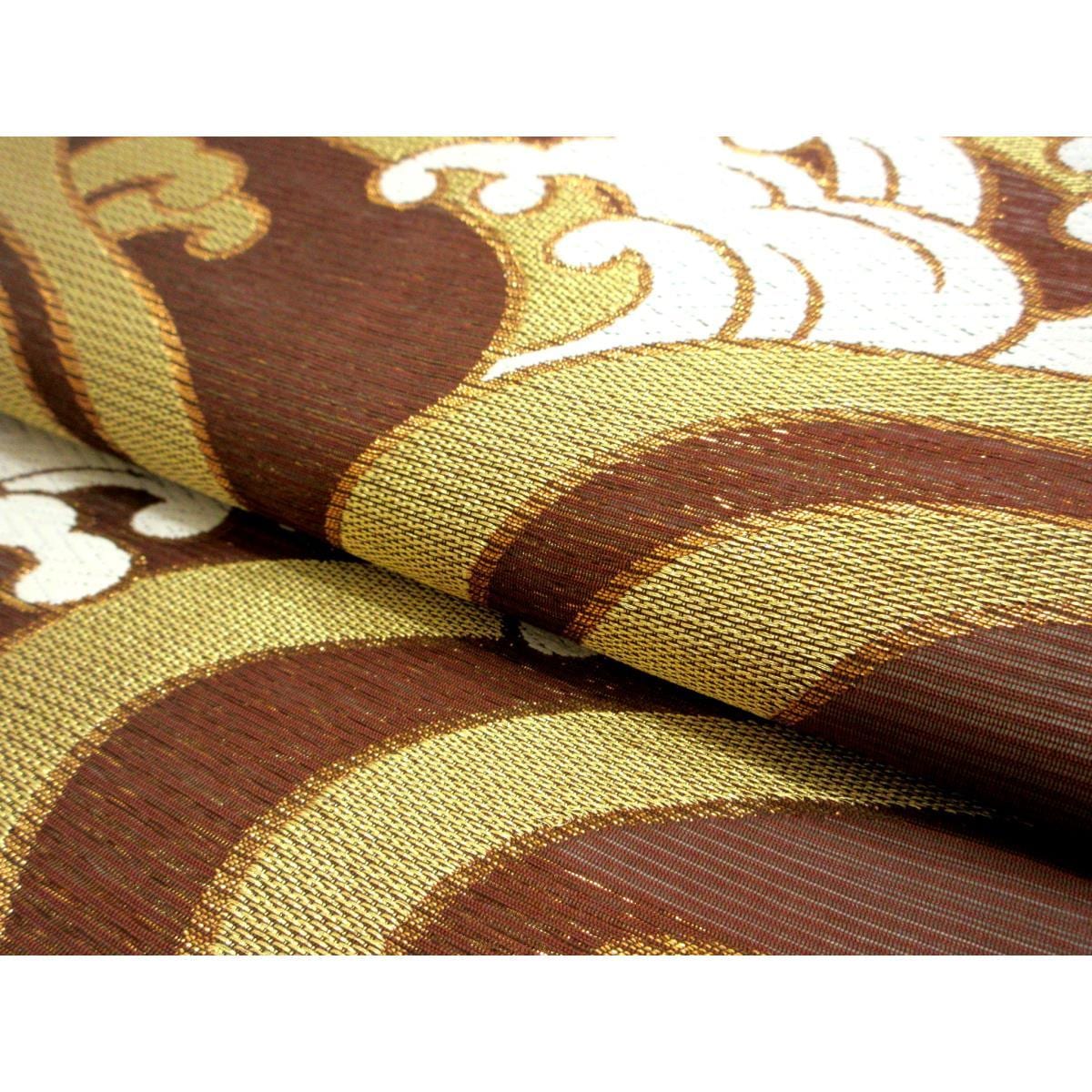 夏袋帯　絽織　全通柄　長尺