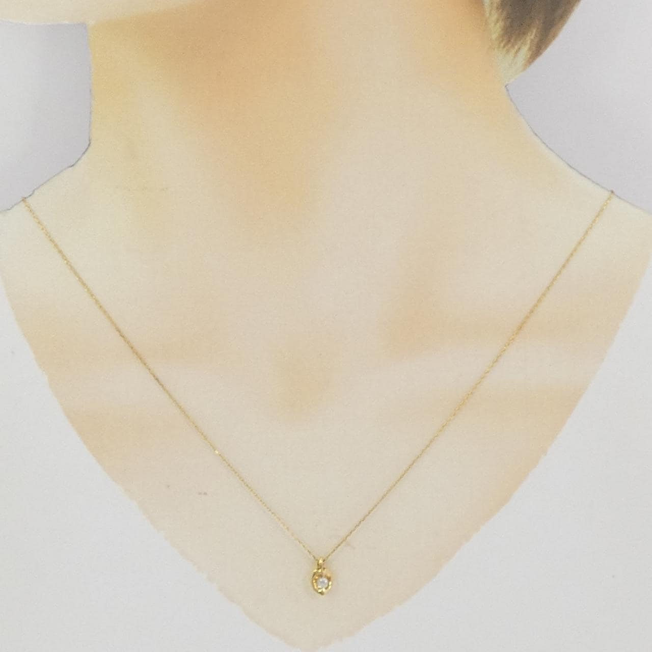 K18YG ダイヤモンド ネックレス 0.109CT