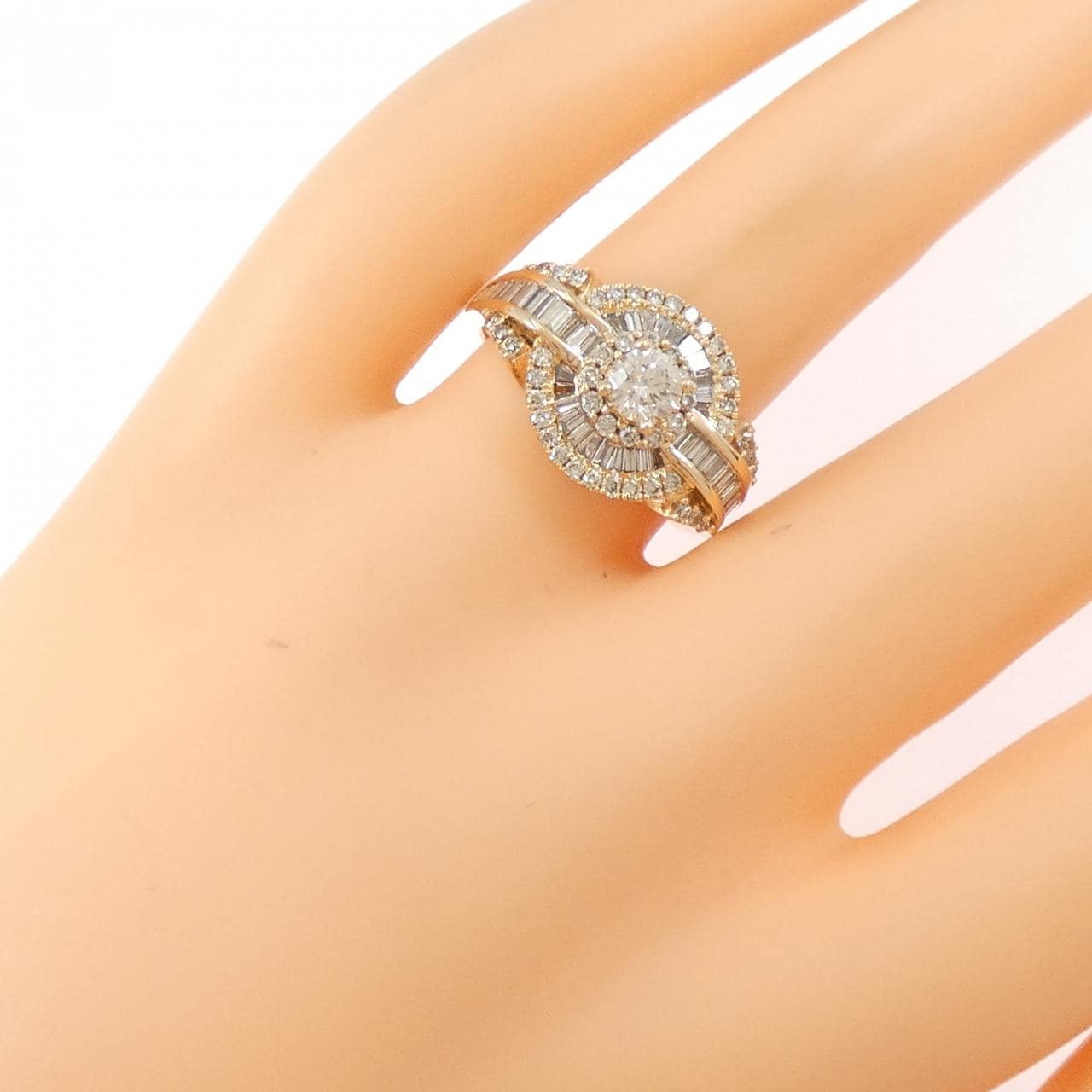 K18PG ダイヤモンド リング 0.30CT