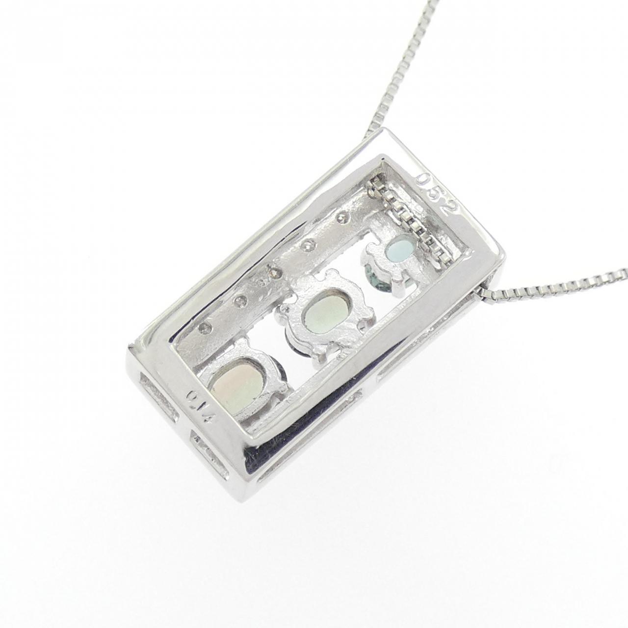 PT900/PT850 アレキサンドライト ネックレス 0.52CT