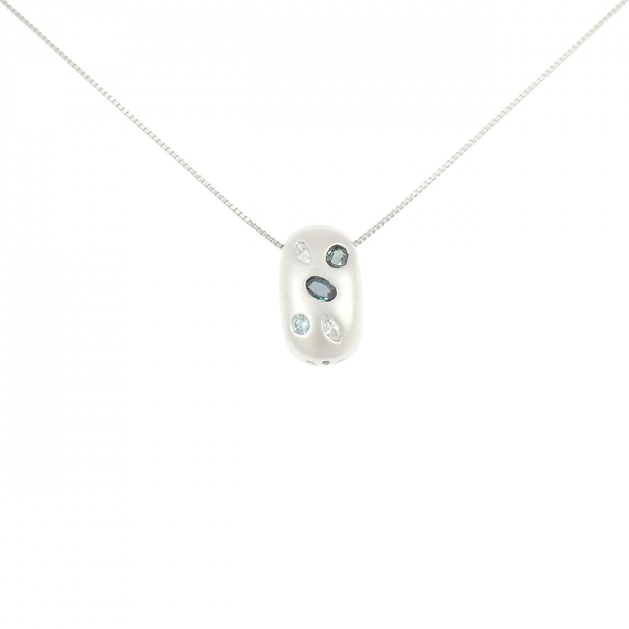 PT900/PT850 アレキサンドライト ネックレス 0.28CT