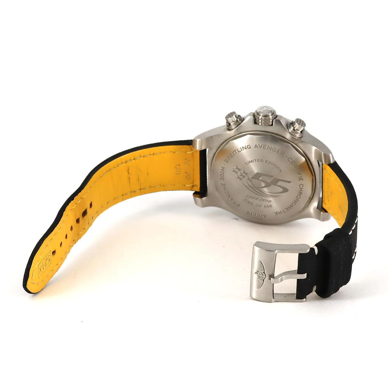 ブライトリング アベンジャー クロノグラフ 45 スイスエアフォースチーム A133171A1B1X1 SS 自動巻