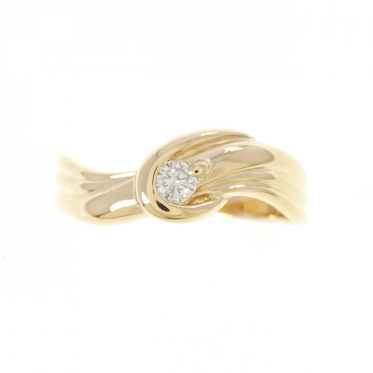 K18YG ダイヤモンド リング 0.12CT