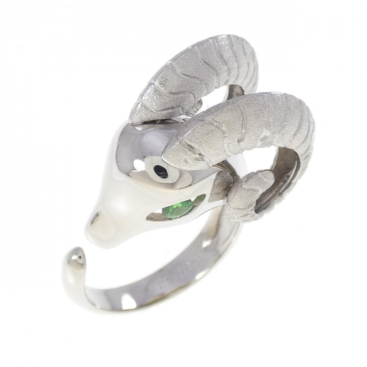 PT900 グリーンガーネット リング 0.19CT