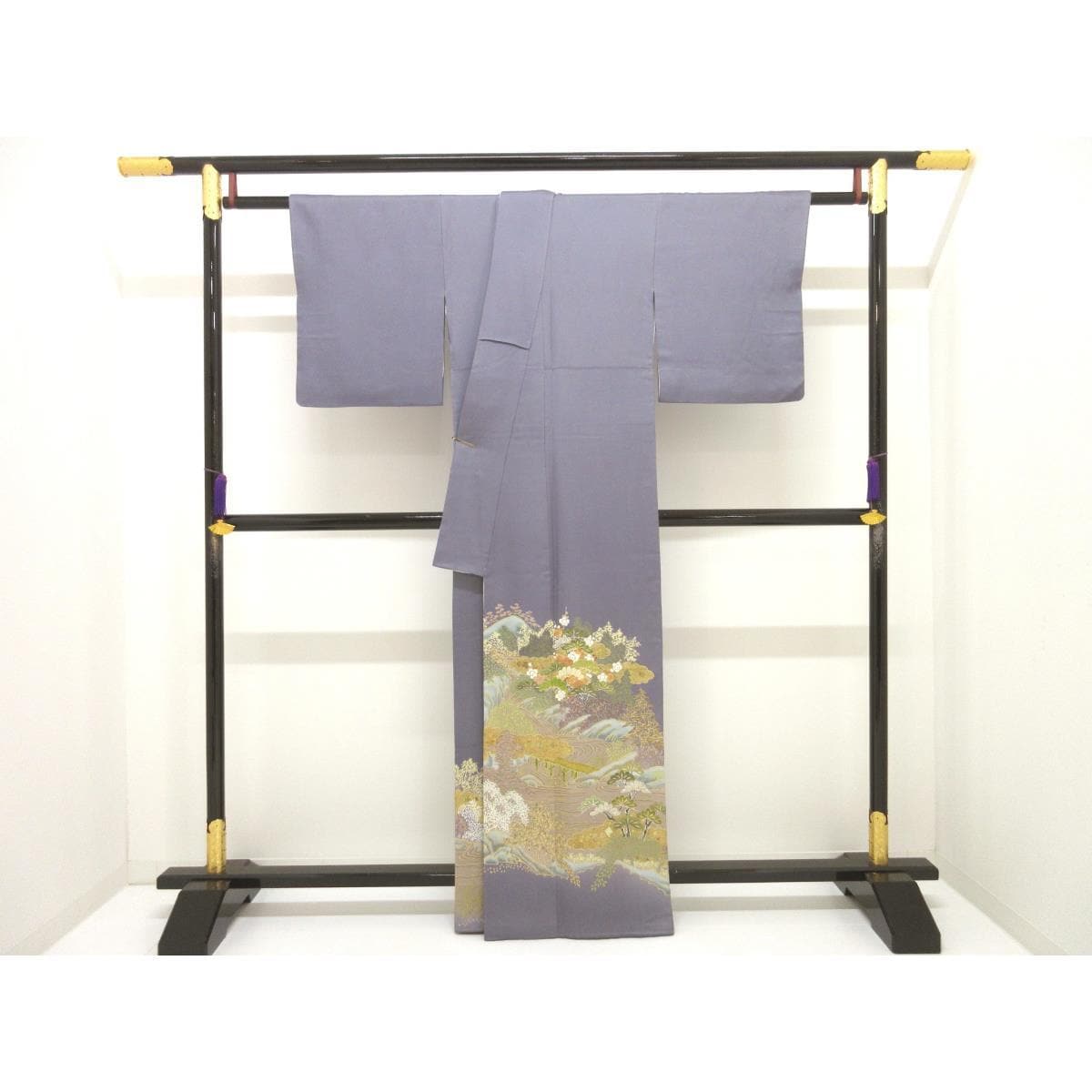 色留袖　丸に抱き茗荷　【千總】