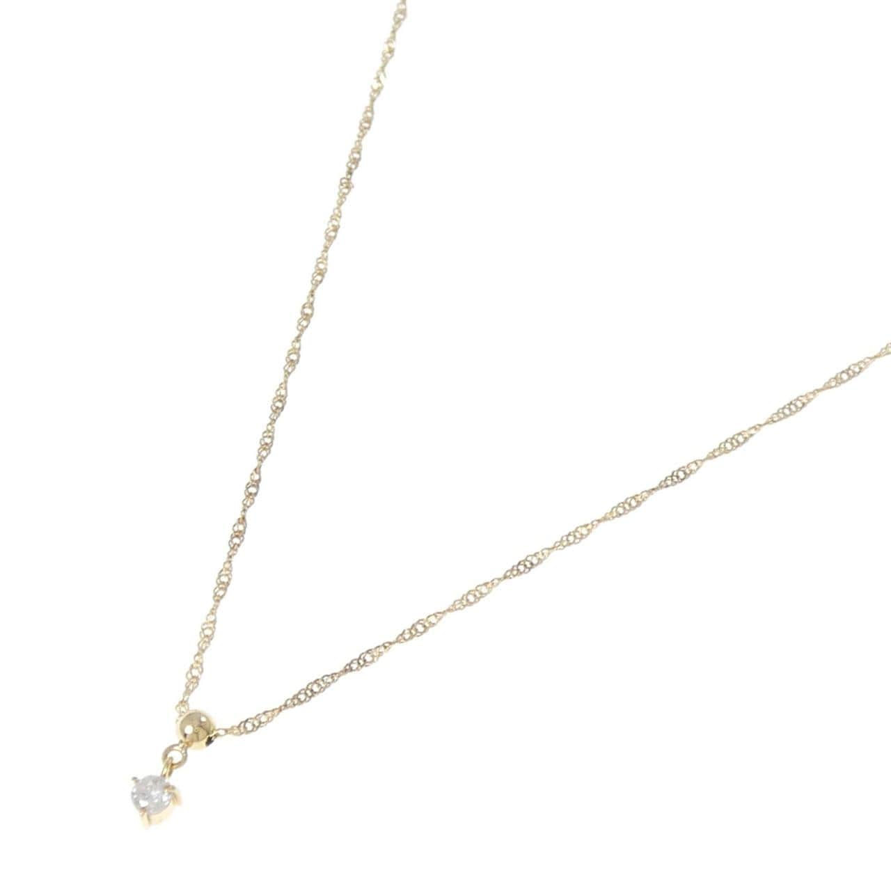 K18YG ダイヤモンド ネックレス 0.1CT