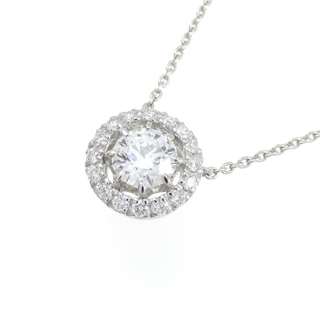 PT900/PT850 ダイヤモンド ネックレス 0.475CT E VVS2 3EXT H&C
