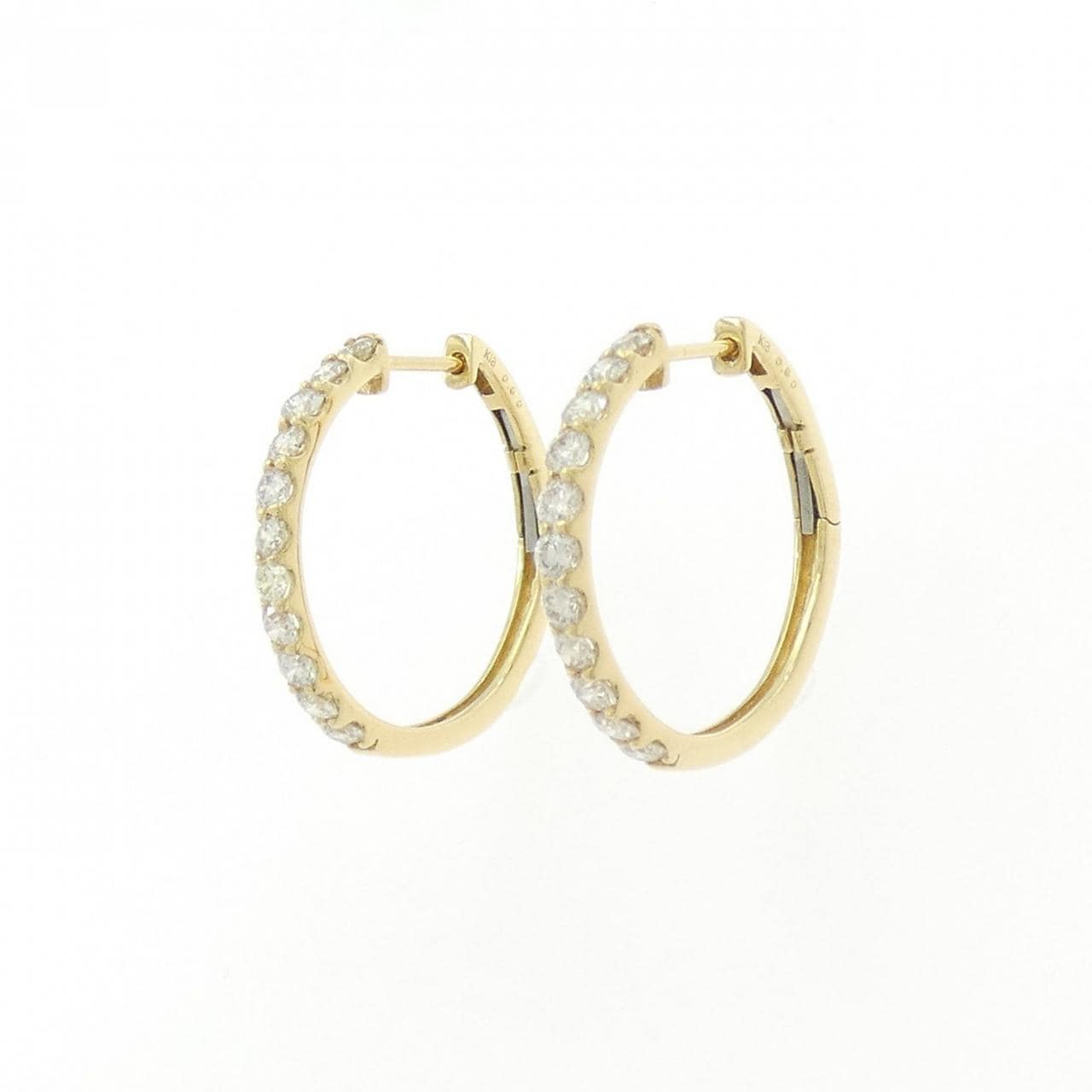 【新品】K18YG ダイヤモンド ピアス 1.00CT