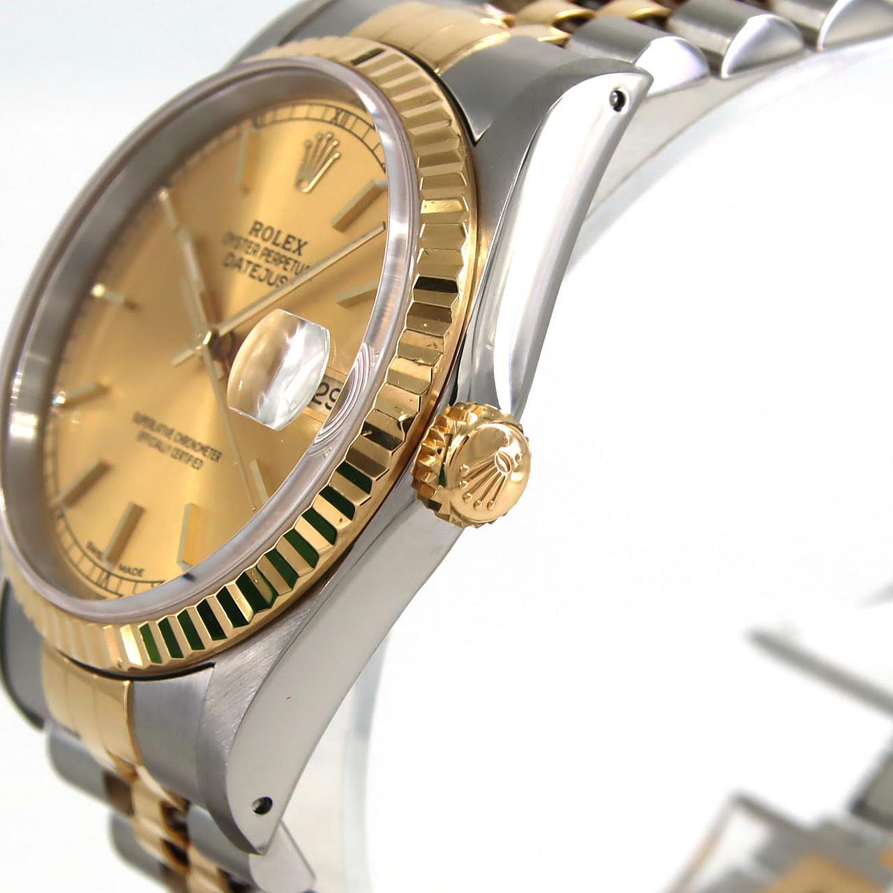 ロレックス デイトジャスト 16233 SSxYG 自動巻 X番