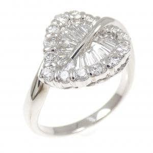 750WG リーフ ダイヤモンド リング 1.02CT
