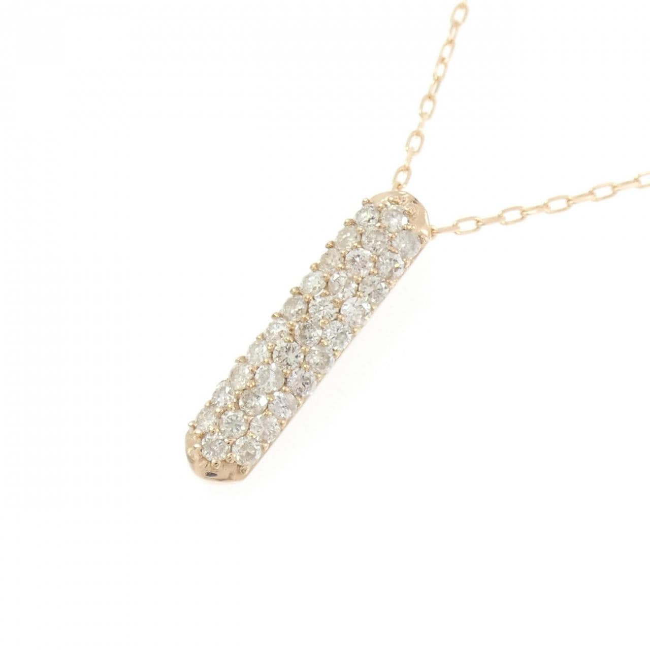 K18PG ダイヤモンド ネックレス 0.5CT