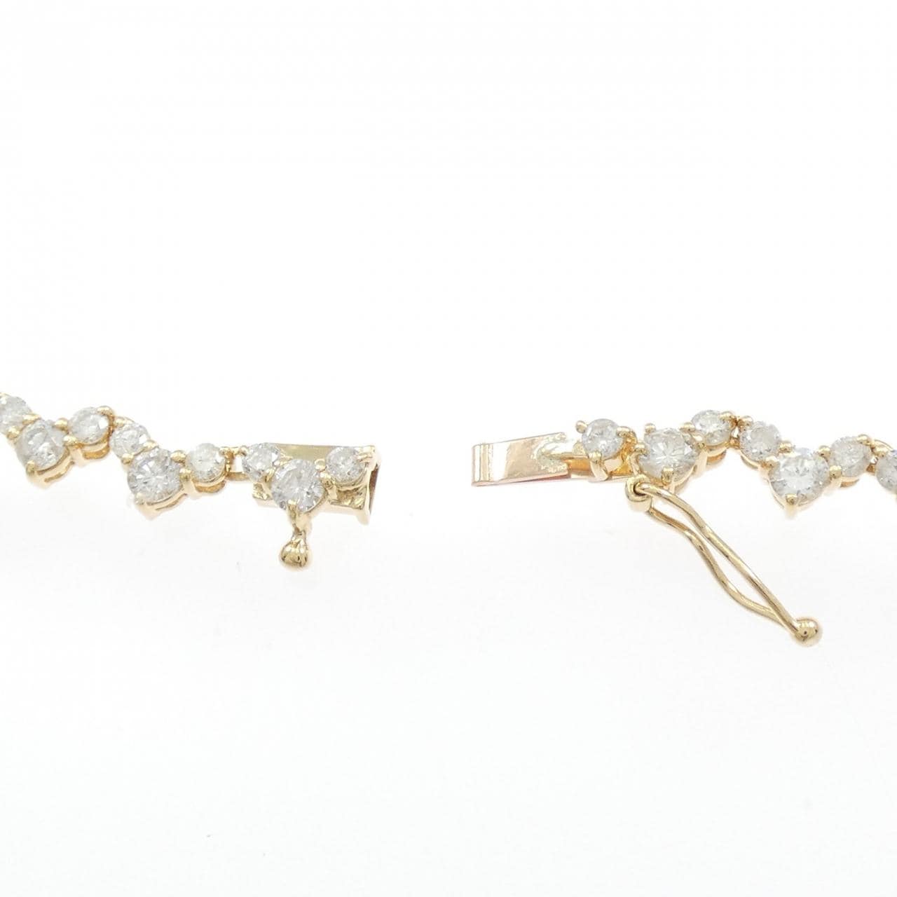 K18YG ダイヤモンド ネックレス 10.00CT
