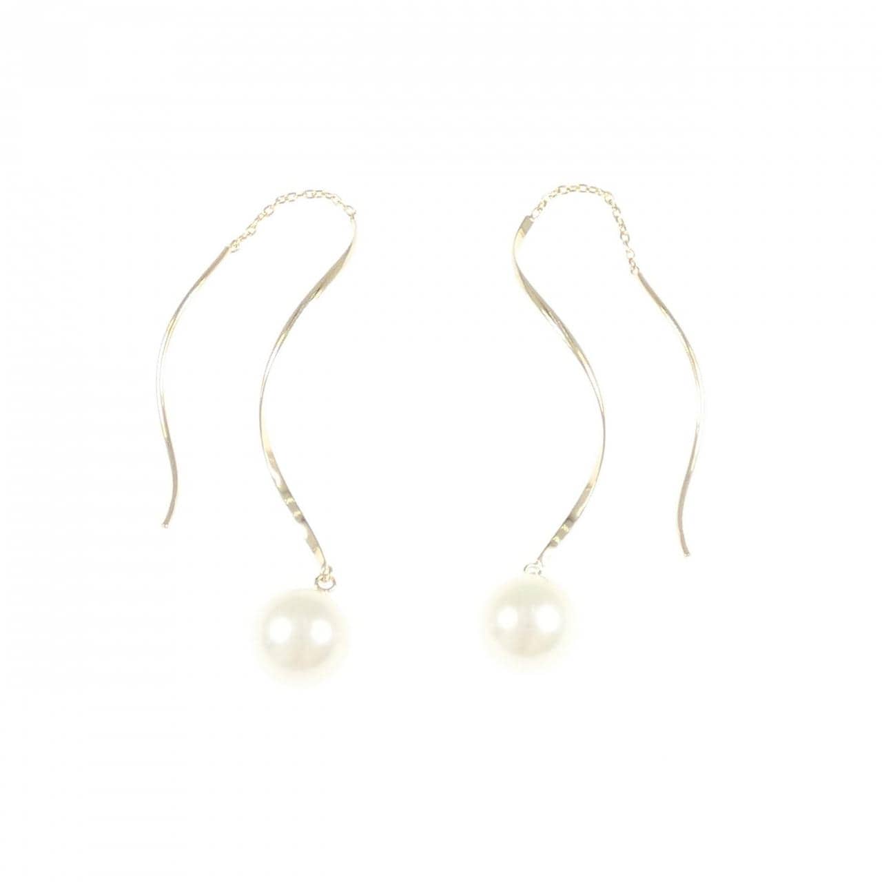 K18YG アコヤパール ピアス 7.4mm