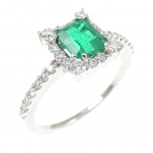 PT900 エメラルド リング 0.80CT
