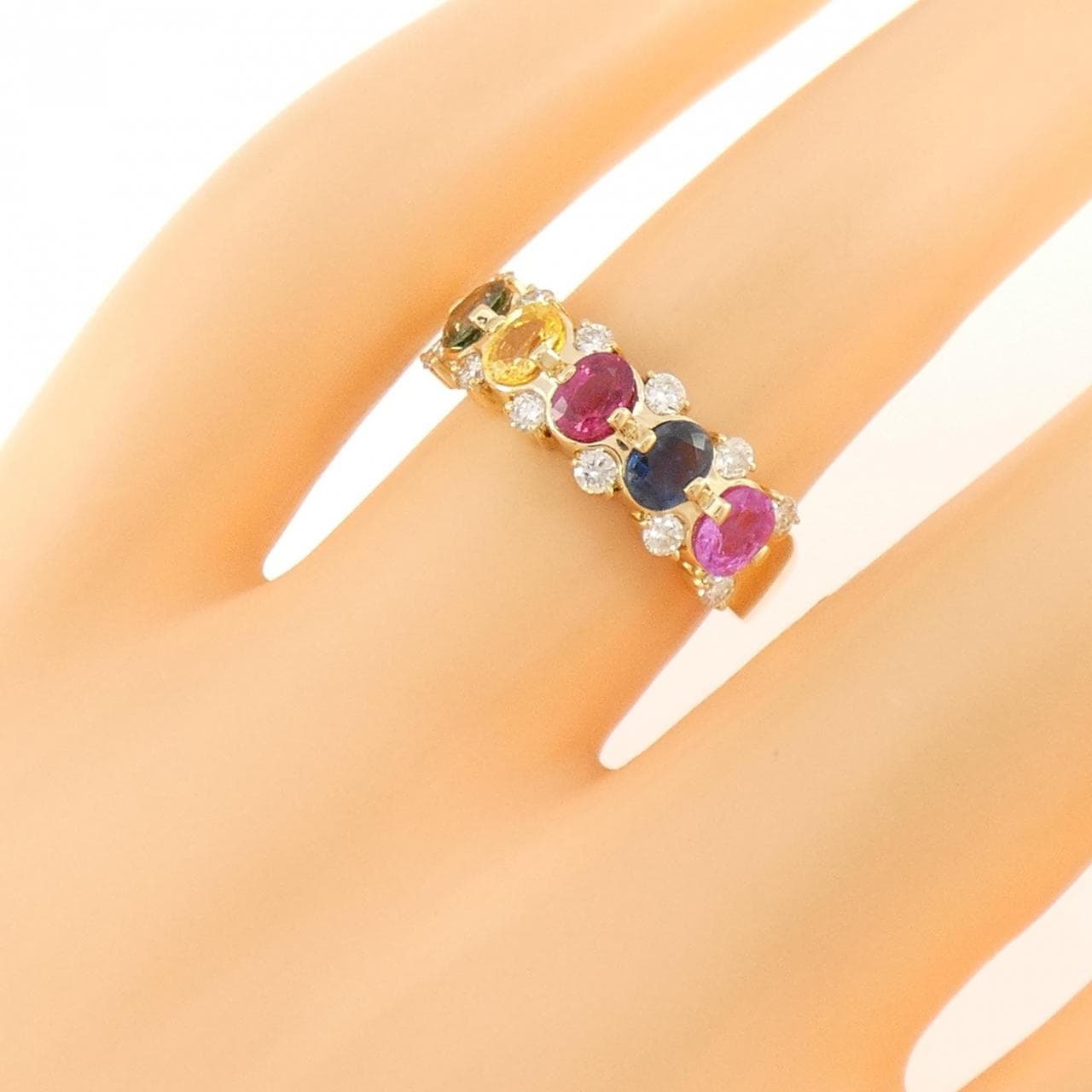 K18YG サファイヤ リング 1.08CT