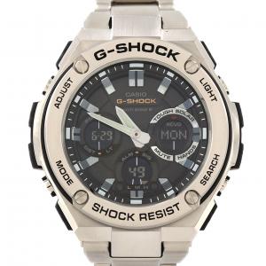 カシオ G-SHOK･Gスチール 電波時計 GST-W110D-1AJF SS ソーラークォーツ