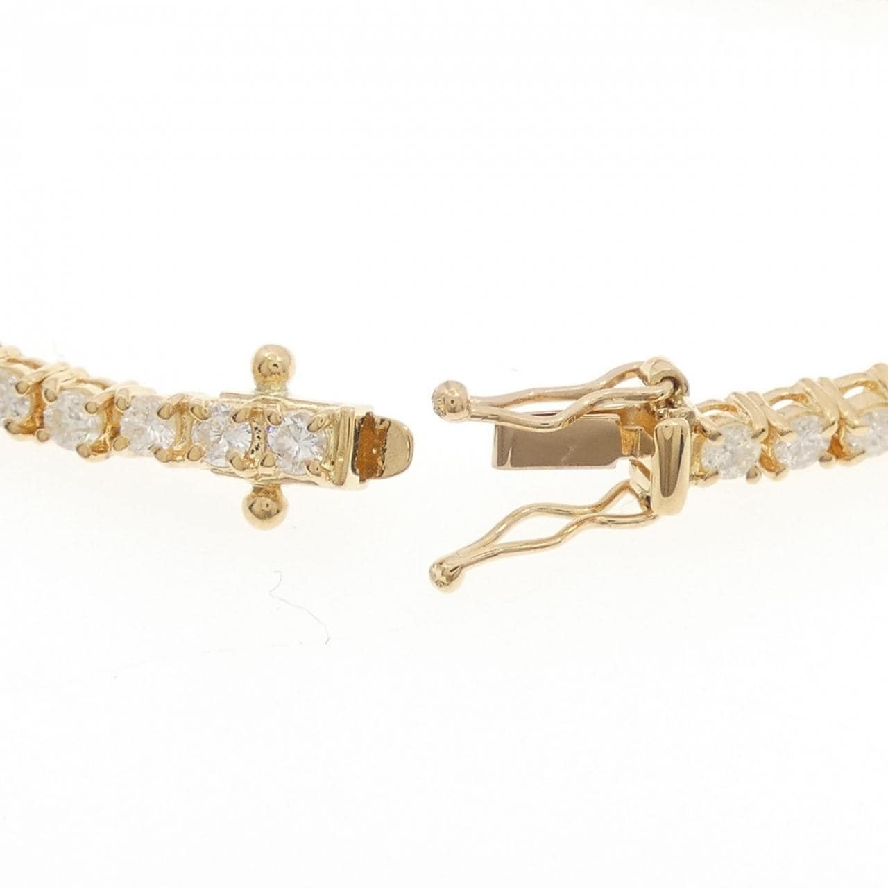 K18YG ダイヤモンド ブレスレット 3.20CT