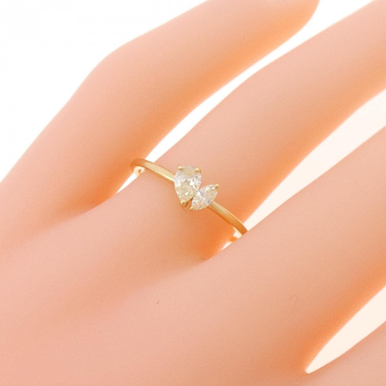 【新品】K18YG ダイヤモンド リング 0.30CT