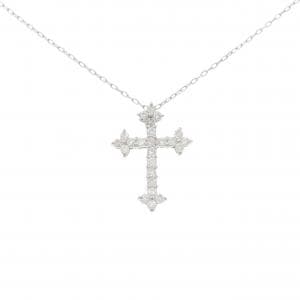 PT900/PT850 クロス ダイヤモンド ネックレス 0.50CT
