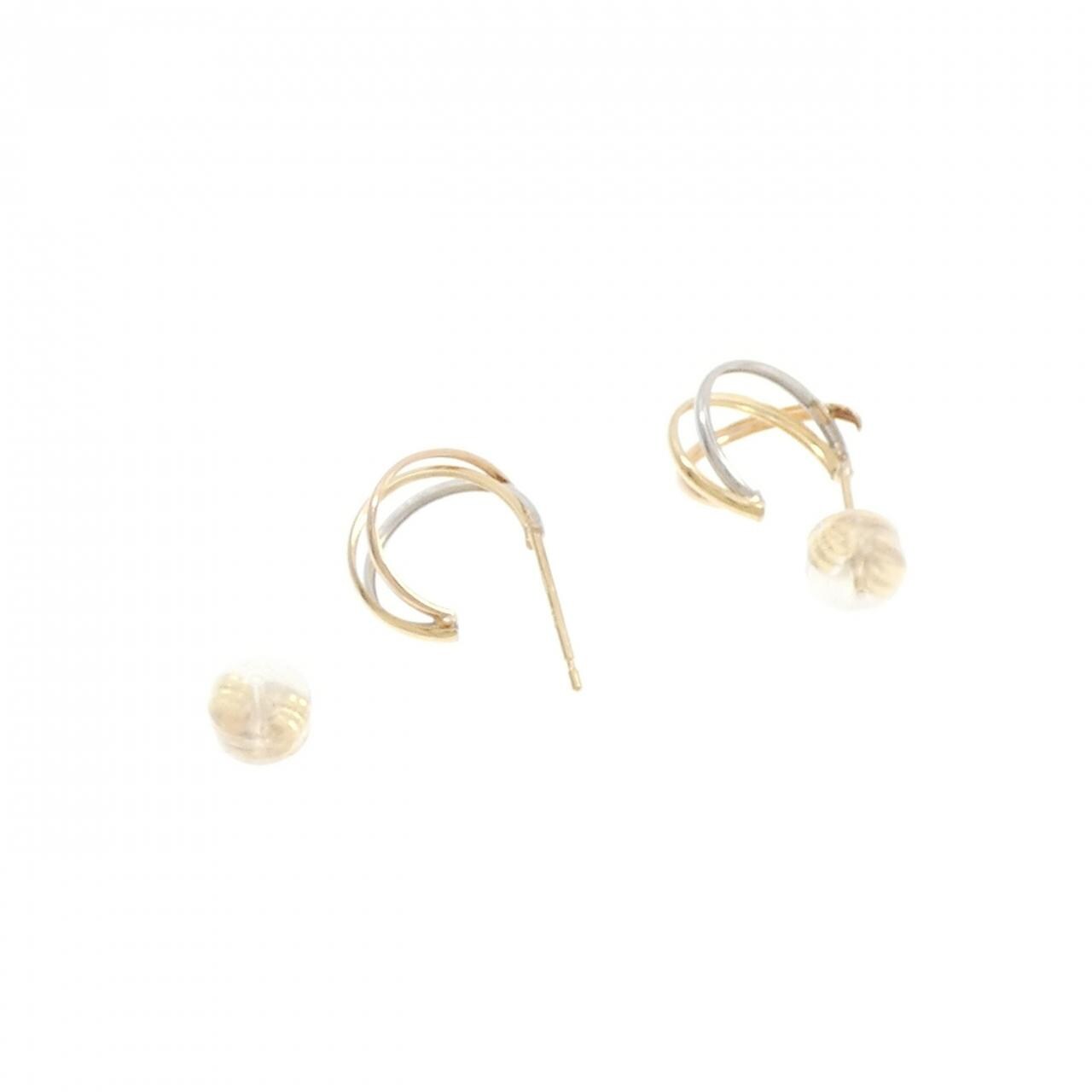 【新品】K18YG/PT900/K18PG ピアス