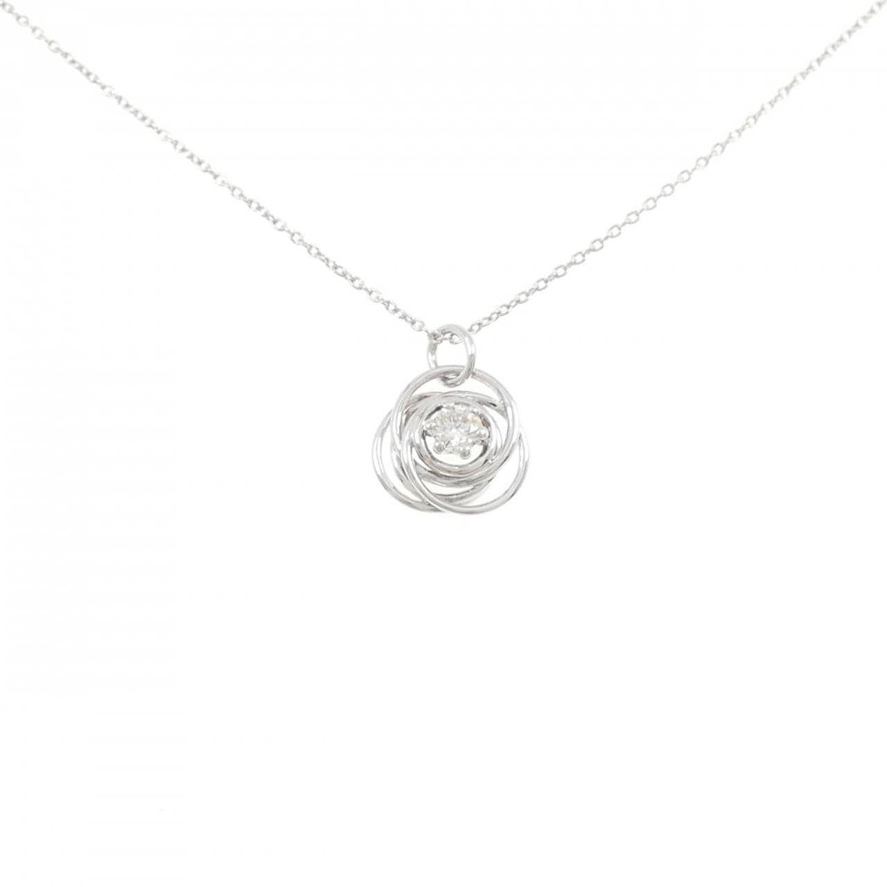 K18WG ダイヤモンド ネックレス 0.145CT