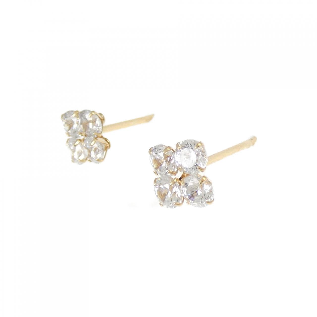 K18YG キュービック ピアス