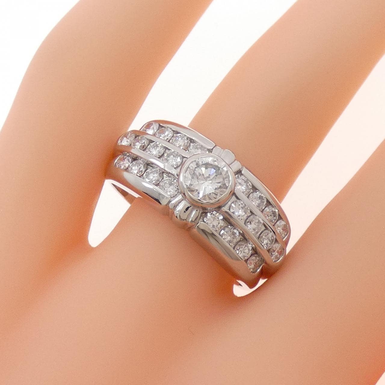 PT900 ダイヤモンド リング 1.52CT