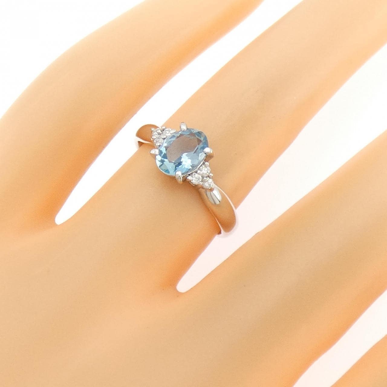 PT900 アクアマリン リング 0.62CT