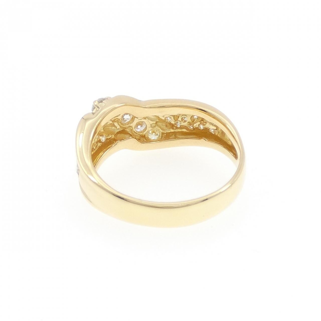 K18YG ダイヤモンド リング 0.7CT