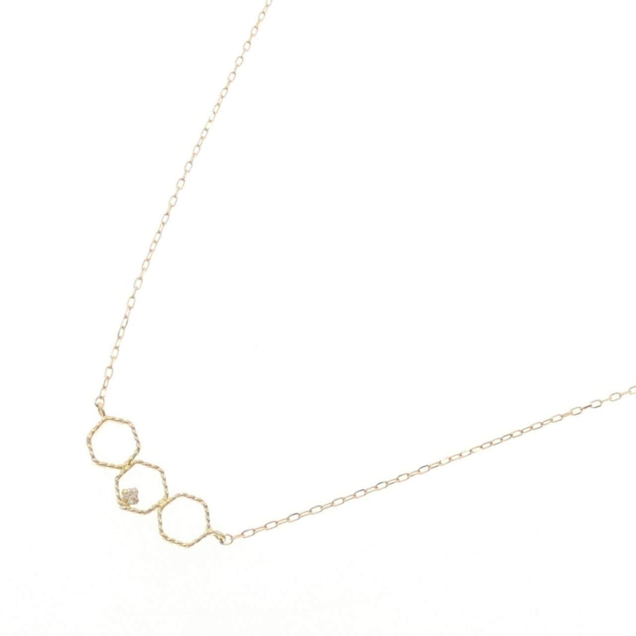 K18YG ダイヤモンド ネックレス 0.01CT