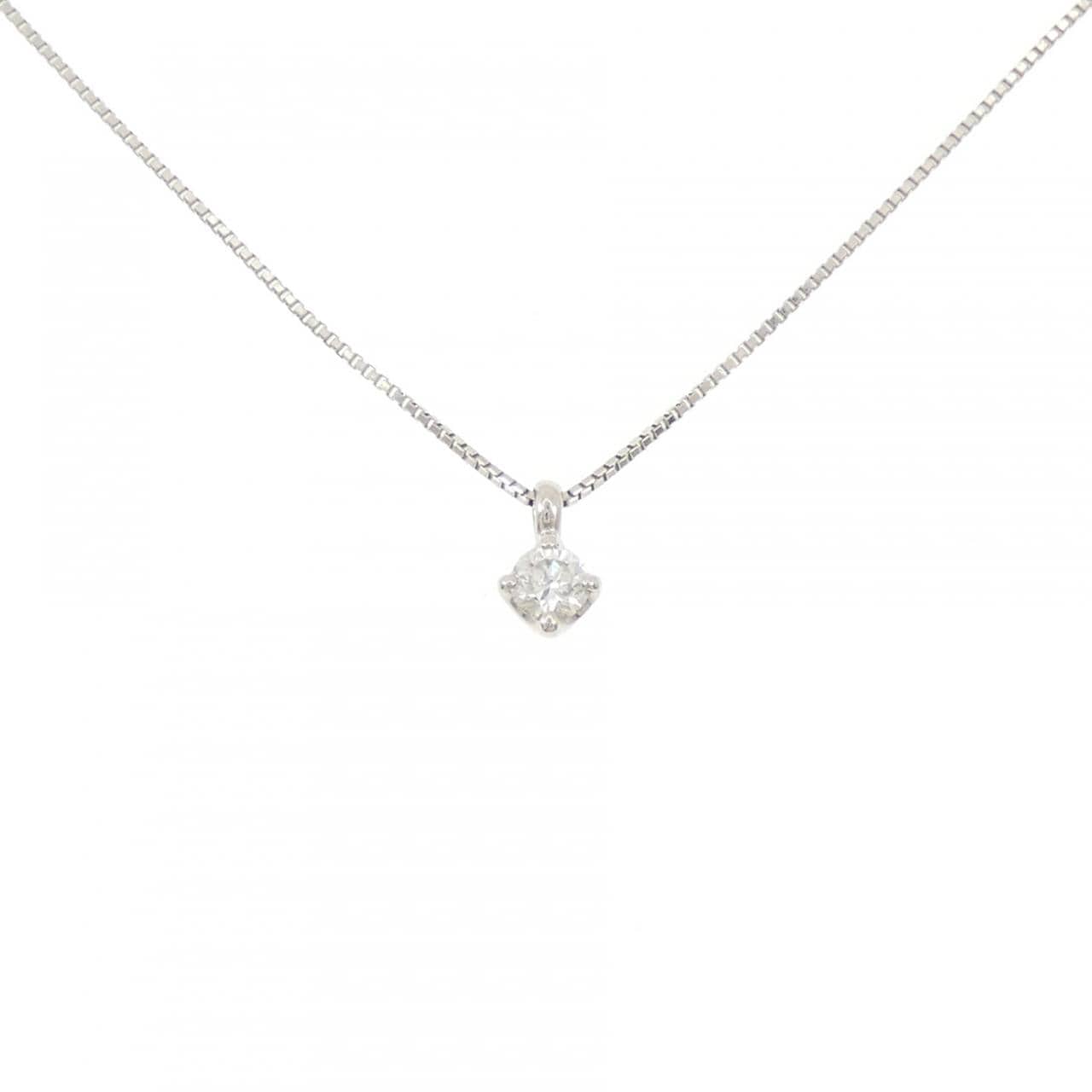 PT850 ソリティア ダイヤモンド ネックレス 0.18CT