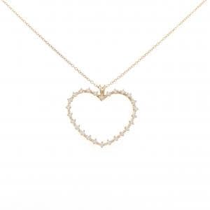 750YG ハート ダイヤモンド ネックレス 0.40CT