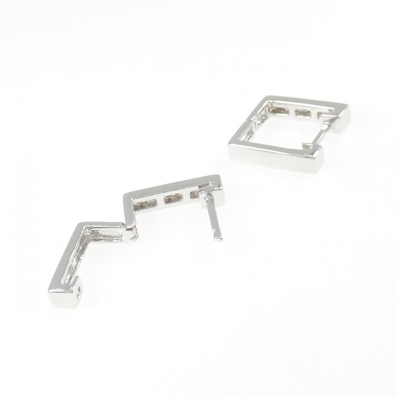 K18WG ダイヤモンド ピアス 0.36CT