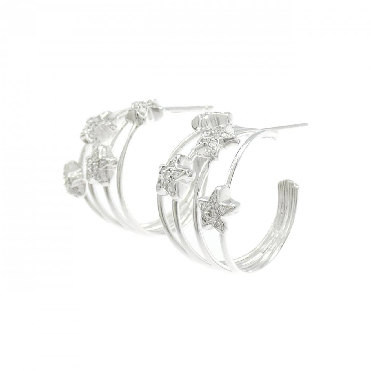 ポンテヴェキオ スター ダイヤモンド ピアス 0.31CT