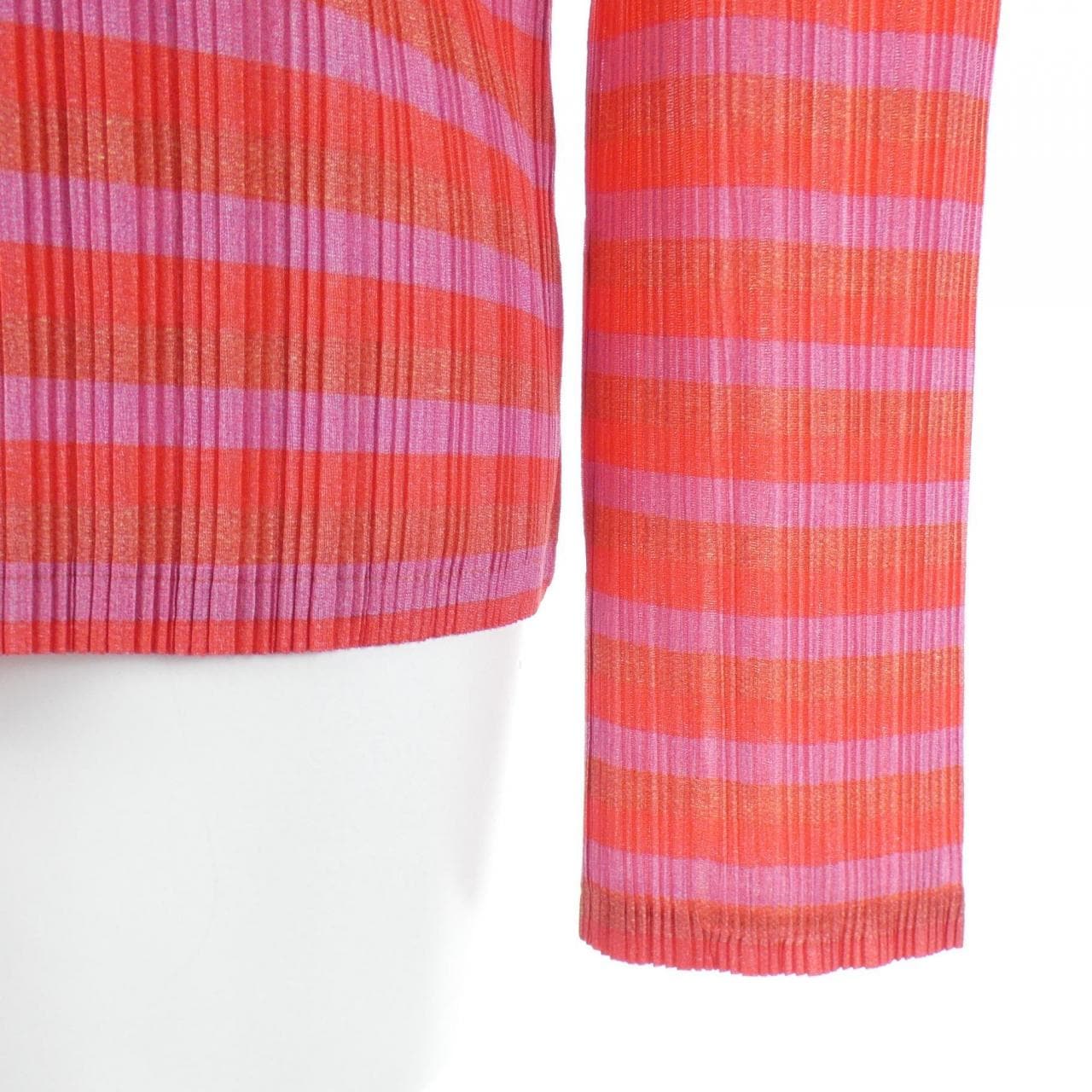 プリーツプリーズ PLEATS PLEASE 2014 ボーダー PP41-FK353 7568125 トップス