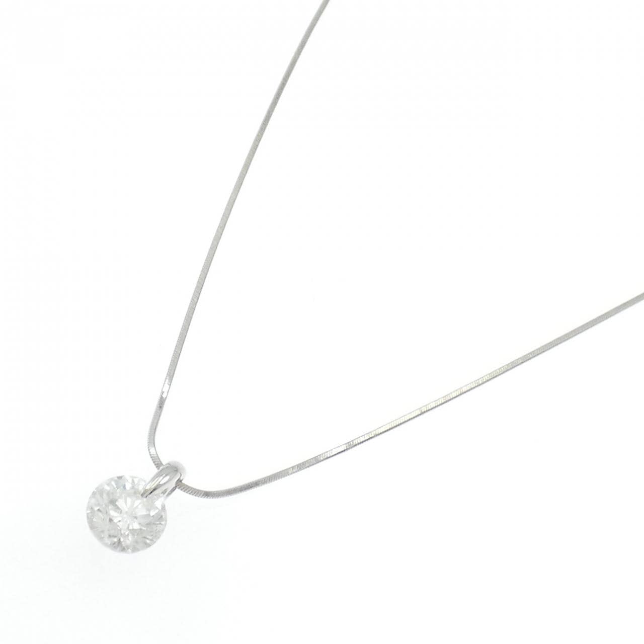PT900/PT850 ソリティア ダイヤモンド ネックレス 2.359CT